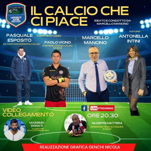 <i>Il Calcio che ci piace</i>: il programma della seconda puntata