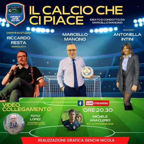 <i>Il Calcio che ci piace</i>: il programma della quinta puntata