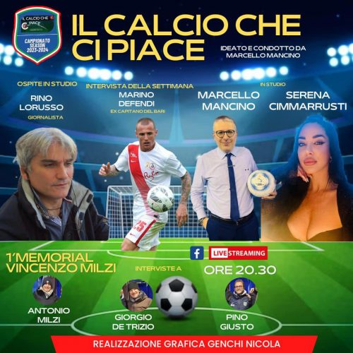 <i>Il Calcio che ci piace</i>: il programma della nona puntata
