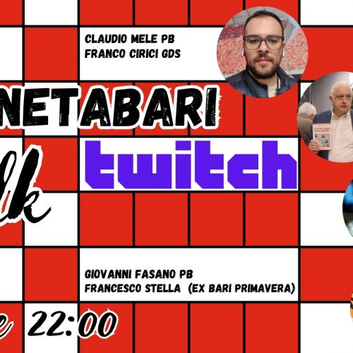 PianetaBari Talk: appuntamento questa sera alle 22:00 su Twitch