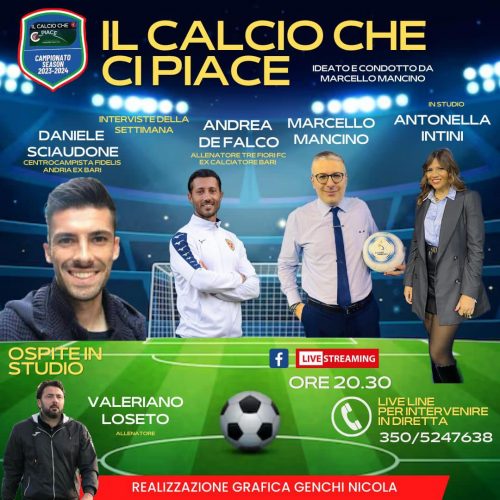 Il Calcio che ci piace: il programma della quattordicesima puntata