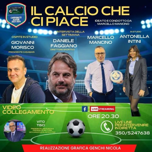 <i>Il Calcio che ci piace</i>: il programma della dodicesima puntata