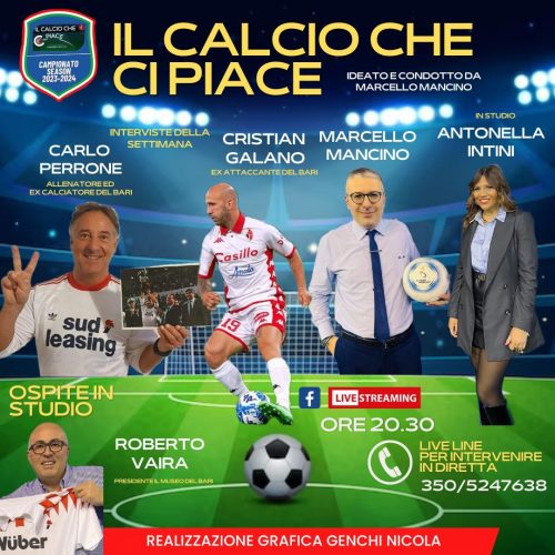<i>Il Calcio che ci piace</i>: il programma della sedicesima puntata