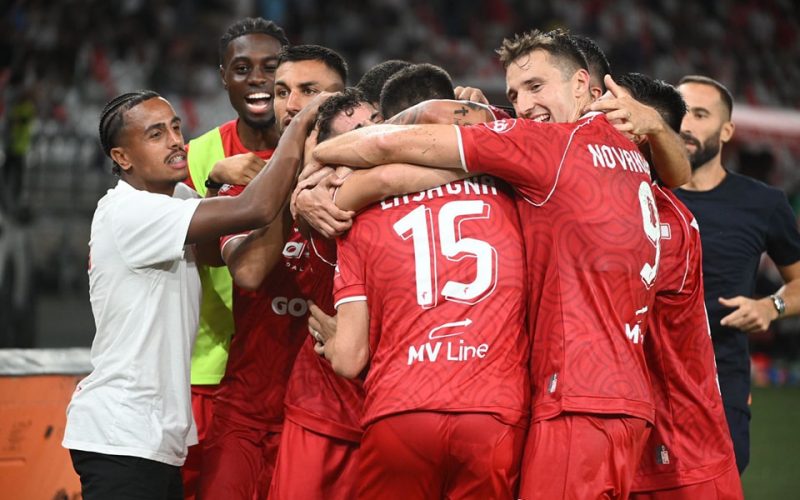 Esultanza Bari Serie B