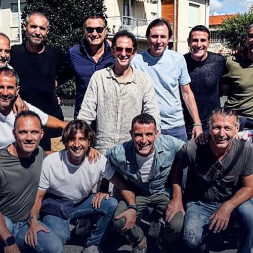 Protti, che bel compleanno! Barone, Ricci, Bigica, Amoruso e tanti ex Bari gli fanno visita. FOTO