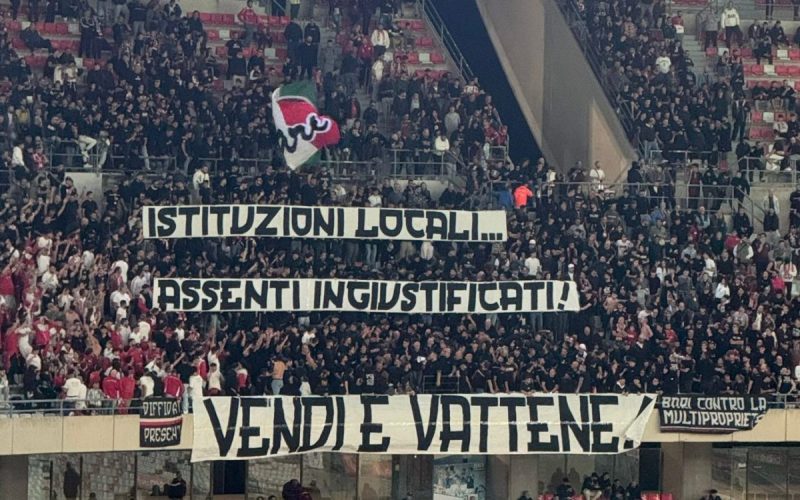 Contestazione della Nord salata: ecco la multa al Bari