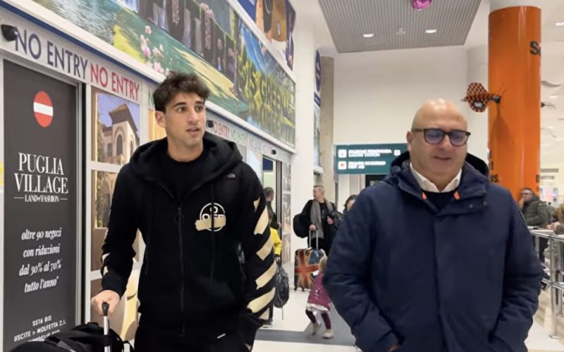 Cistana è a Bari (dopo 2 voli cancellati): ecco il primo rinforzo del mercato