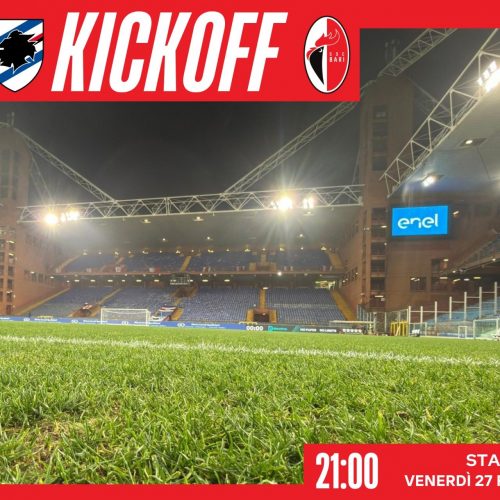 LIVE – La diretta minuto per minuto di Sampdoria-Bari 0-2 (26′ Moncini, 90′ Bellomo)