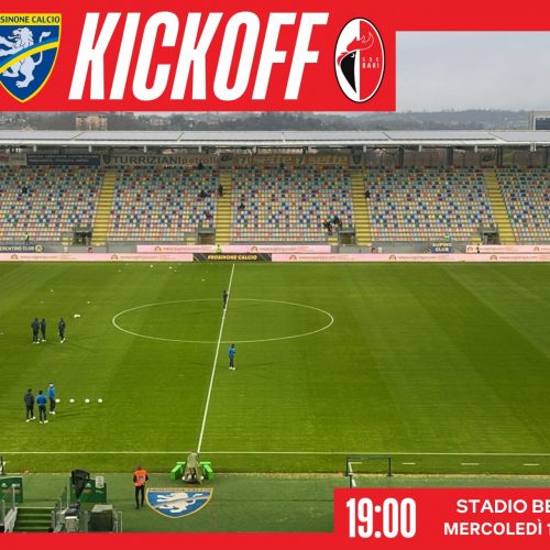 LIVE – La diretta minuto per minuto di Frosinone-Bari 2-1 (2′ Rao, 8′ Fini, 53′ Corrado)