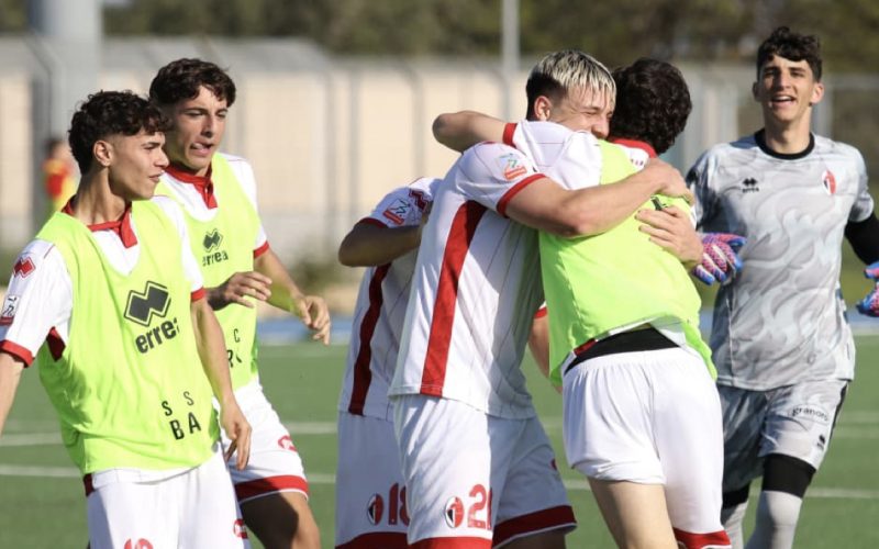Bari Primavera, rimonta di carattere: da 0-2 a 2-2 nel finale. Un punto che indirizza la corsa salvezza