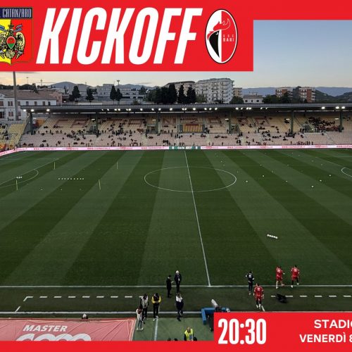 LIVE – La diretta minuto per minuto di Catanzaro-Bari 1-3 (12′ Verrengia, 23′ Moncini, 41′, 52′ Piscopo)
