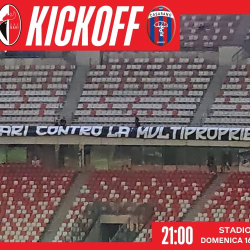 LIVE – La diretta minuto per minuto di Bari-Casarano 1-0 (46′ Butic)