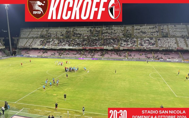 diretta salernitana bari
