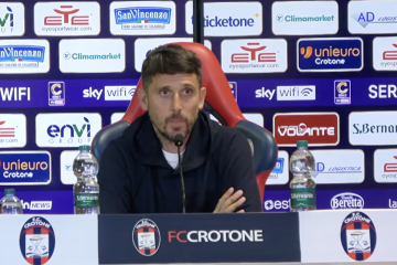 Crotone, Greco: “Affrontiamo una candidata a vincere il campionato. Al San Nicola vogliamo fare la nostra partita”