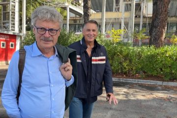 San Nicola, il sopralluogo di Vaughn era programmato: con lui il progettista dello stadio
