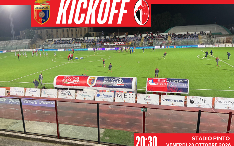 diretta casertana bari